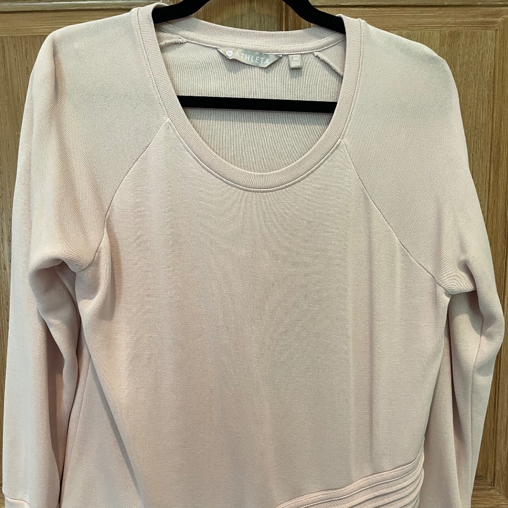Athleta blush pink Abyss Crisscross Sweatshirt